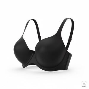 Bali 38DD Black 3472/M472 One Smooth U Lift Underwire Contour Seamless Bra